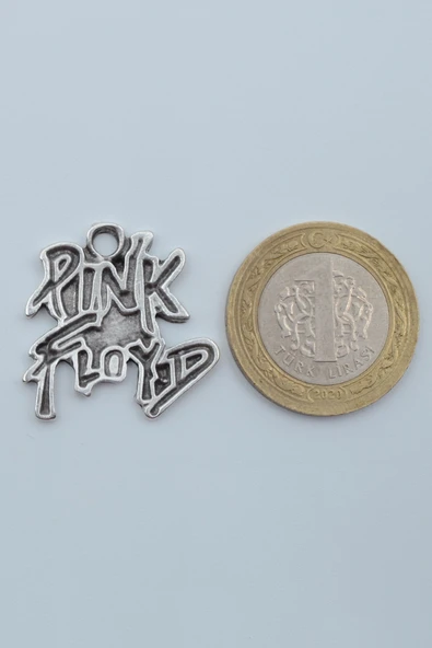 Pink Floyd Gümüş Kaplama Örme Zincir Kolye - 4