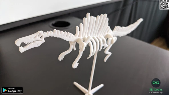 Byr3D Spinosaurus Seti Kartı T4838434 Sadece Plastik Aparattır - 3