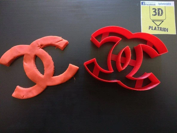 Byr3D Chanel Kurabiye Kesici T2473415 Sadece Plastik Aparattır