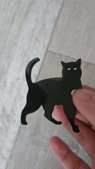 Byr3D Kedi Anahtarlık T2504685 Sadece Plastik Aparattır - Resim 2