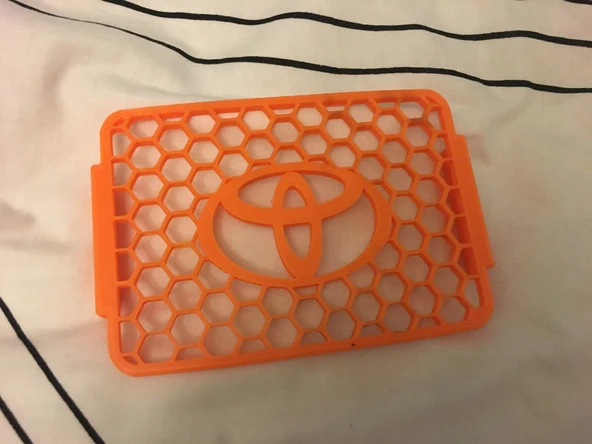 Byr3D Toyota Logosu Safari Şnorkel Izgarası T2996376 Sadece Plastik Aparattır - 4