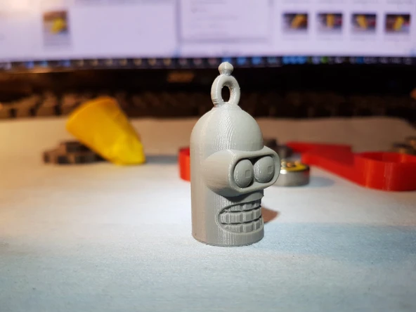 Byr3D Bender Kafa Anahtarlık T2854837 Sadece Plastik Aparattır - 2