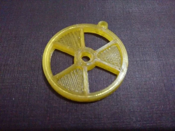 Byr3D Radyoaktif Kolye/Anahtarlık T904281 Sadece Plastik Aparattır - 2