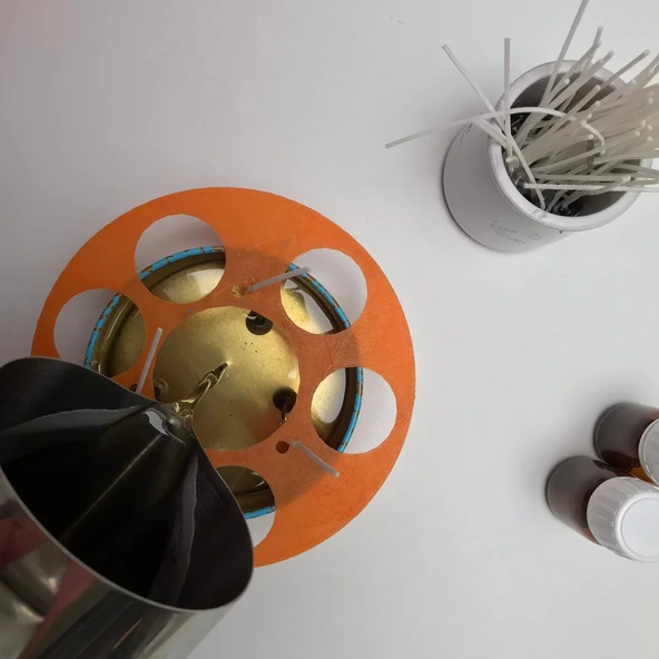 Byr3D Mum Fitilleri Tutucusu  T3041643 Sadece Plastik Aparattır - Resim 2