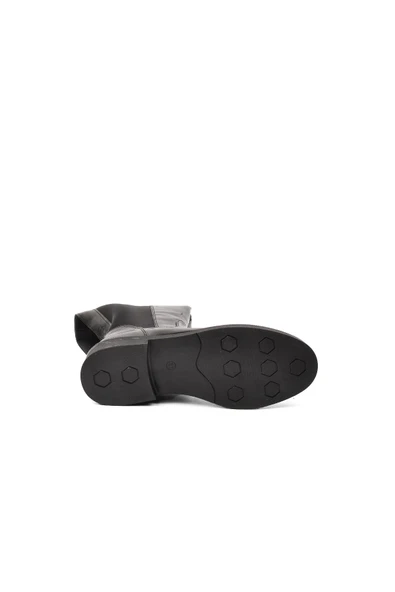 Pierre Cardin Siyah Kırışık Polyester Karışımlı Kadın Çizme PC-52066 Z - 5