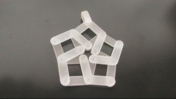 Byr3D Genişletilebilir Beşgen Kolye/Anahtarlık T693893 Sadece Plastik Aparattır - 3