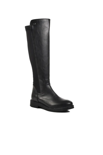 Pierre Cardin Siyah Cilt Polyester Karışımlı Kadın Çizme PC-52066 Z - 3
