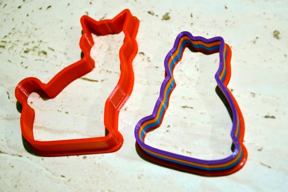 Byr3D Üstün Kedi Kurabiye Kesiciler T598623 Sadece Plastik Aparattır - 3