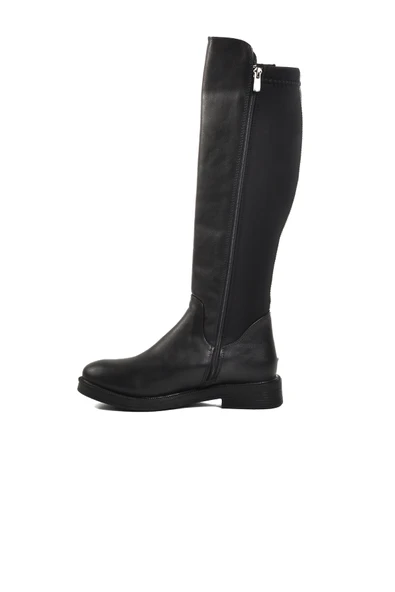 Pierre Cardin Siyah Cilt Polyester Karışımlı Kadın Çizme PC-52066 Z - 2