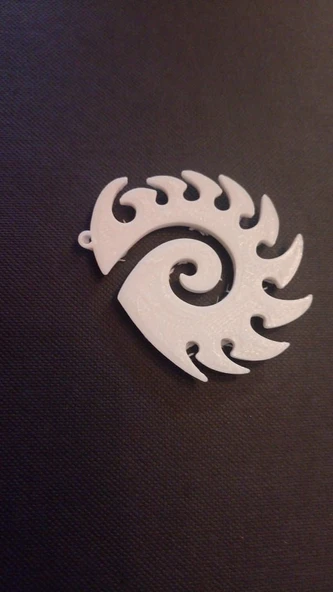 Byr3D Zerg Sembollü Anahtarlık, Küpe, Kolye T3147440 Sadece Plastik Aparattır