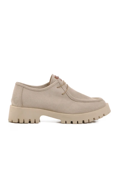 Pierre Cardin Bej Süet Kadın Casual Ayakkabı PC-54319 Z