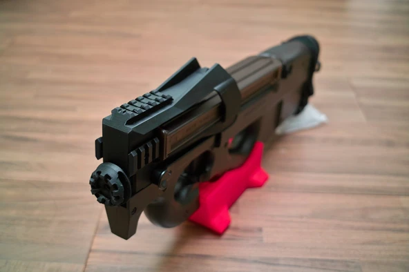 Byr3D Airsoft P90 Için Çerez Kesici Tipi Namlu Cihazı T2749112 Sadece Plastik Aparattır - 2