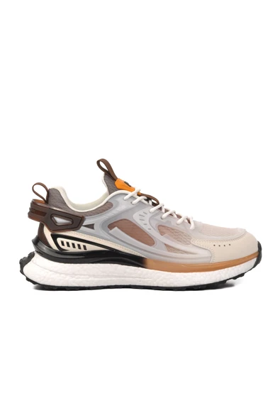 Pierre Cardin Beyaz-Kahve  Erkek Spor Ayakkabı PCI-10105 M