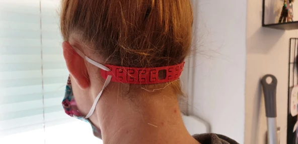 Byr3D Yüz Maskesi Kayışı Ağrı Kesici Kod/Renk: Korona Kod/Renk: Kovid T4234729 Sadece Plastik Aparattır