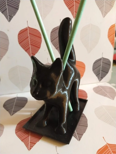 Byr3D Cadılar Bayramı Kedi Tütsü / Parfüm Çubuğu Tutucu T3886777 Sadece Plastik Aparattır