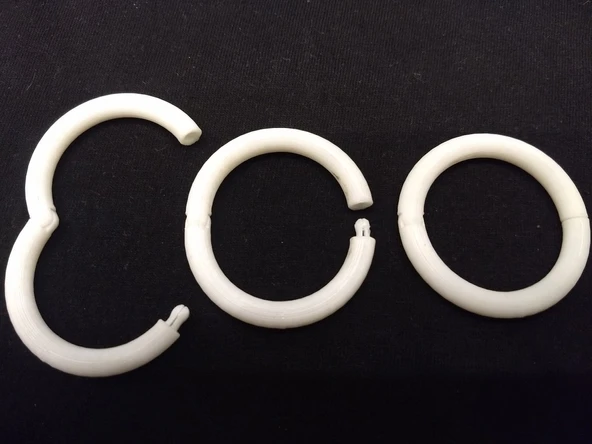 Byr3D Duş Perdesi Halkası T4070865 Sadece Plastik Aparattır