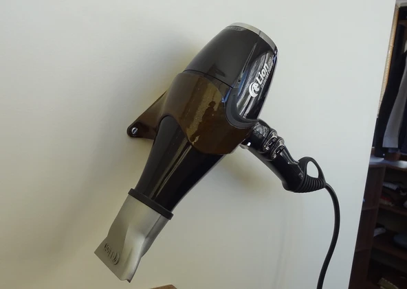 Byr3D Saç Kurutma Makinesi Duvar Desteği T1709607 Sadece Plastik Aparattır