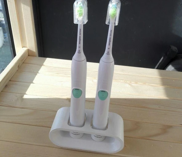 Byr3D Elektrikli Diş Fırçası Tutucusu ( Sonicare Easyclean 3 Serisi) T4251481 Sadece Plastik Aparattır