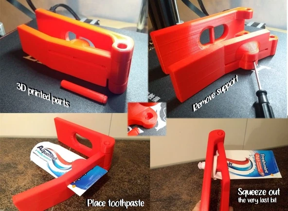 Byr3D Diş Macunu Sıkma (Pres) T3865249 Sadece Plastik Aparattır - 2