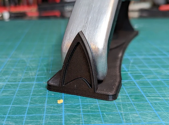 Byr3D "Star Trek Tng Phaser", Diğer Adıyla "Boomerang Phaser" Için Teşhir Standı T6125310 Sadece Plastik Aparattır - Resim 3
