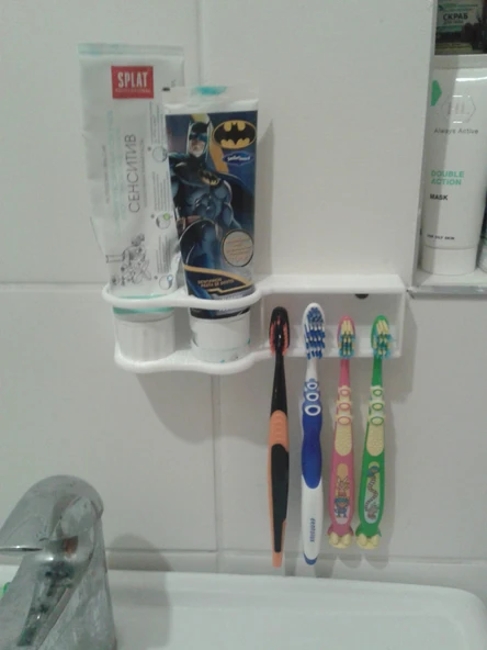 Byr3D Diş Fırçası Ve Diş Macunu Tutucusu T2385385 Sadece Plastik Aparattır