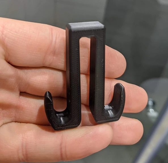 Byr3D Duş Perdesi Çift Kanca - Pratik Tasarım T4022947 Sadece Plastik Aparattır - 2