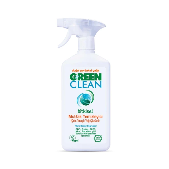 Green Clean Bitkisel Mutfak Temizleyici Çok Amaçlı Yağ Çözücü 500 ml