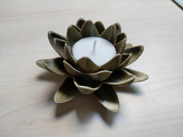 Byr3D Lotus Çiçeği Çay Mumluk T5973678 Sadece Plastik Aparattır