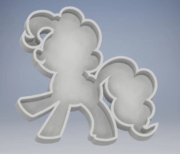 Byr3D Pinkie Pie Kurabiye Kesici T1523961 Sadece Plastik Aparattır