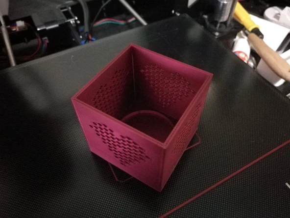 Byr3D Kalp Kutusu Tealight T3460671 Sadece Plastik Aparattır - 4