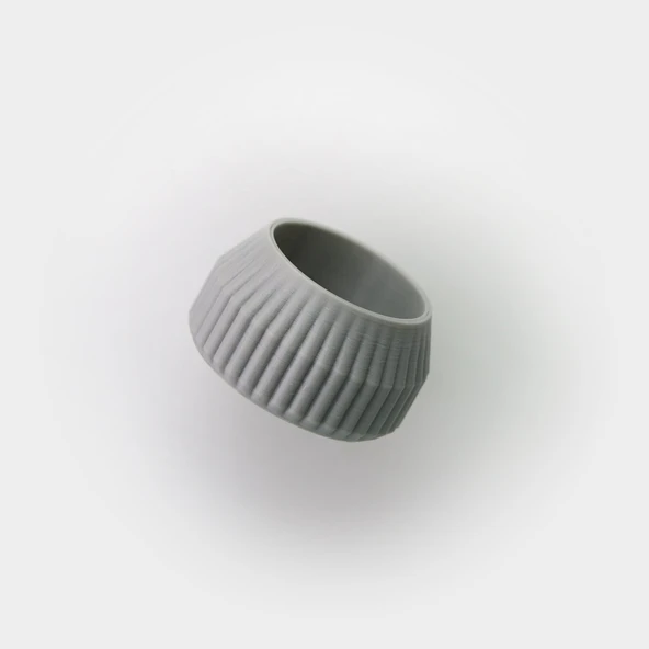 Byr3D Çizgili Çay Mumluğu T920288 Sadece Plastik Aparattır - 2