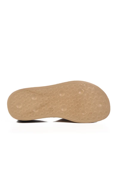 Pierre Cardin Bej Hafif Kadın Terlik PC-7030 Z - 5