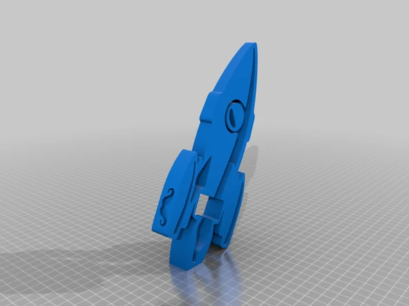 Byr3D Masaüstü Roket T565383 Sadece Plastik Aparattır