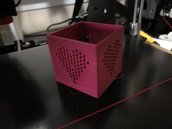 Byr3D Kalp Kutusu Tealight T3460671 Sadece Plastik Aparattır - 3