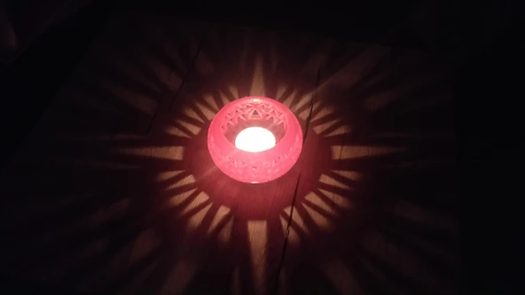 Byr3D Çay Işığı Mumluk T759509 Sadece Plastik Aparattır - 2