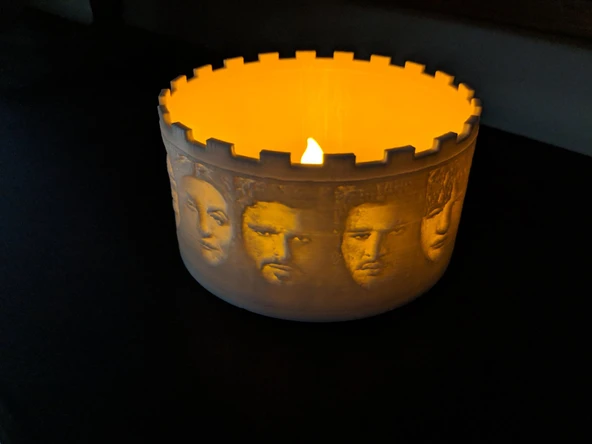 Byr3D Game Of Thrones - Lamba Litofan T3565663 Sadece Plastik Aparattır - 4