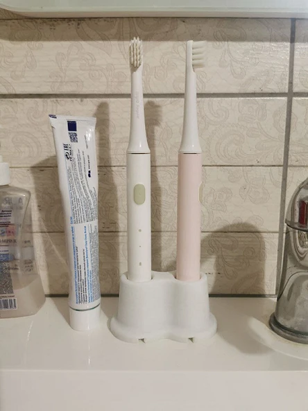 Byr3D Xiaomi Mijia Diş Fırçası T100 Için Çift Tutucu T4830517 Sadece Plastik Aparattır