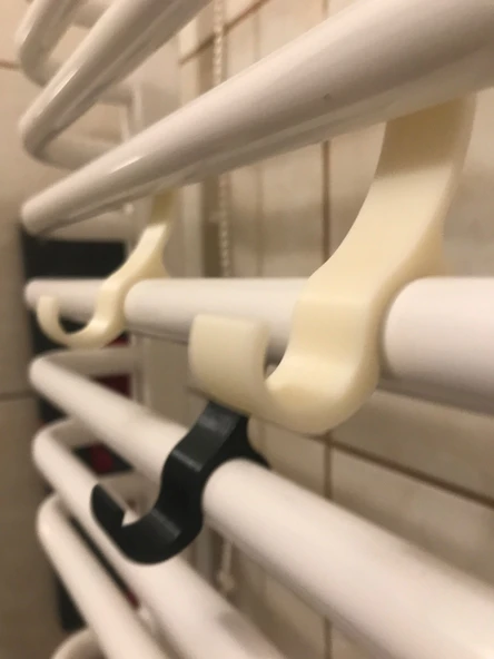 Byr3D Banyo Radyatörü Havlu Kancası 18,2Mm T4708641 Sadece Plastik Aparattır