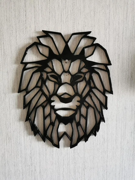 Byr3D Aslan Duvar Heykeli 2D T3107831 Sadece Plastik Aparattır - 5