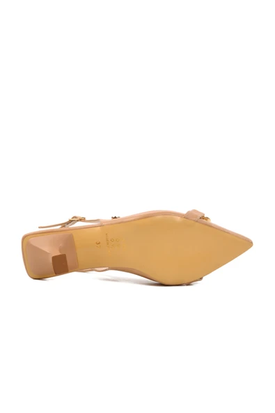Pierre Cardin Bej İnce Topuklu Kadın Abiye Ayakkabı PC-54739 Z - 5