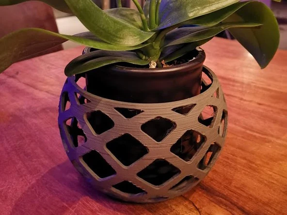 Byr3D Mum Veya Saksı Fileli Kase T3950928 Sadece Plastik Aparattır - 2