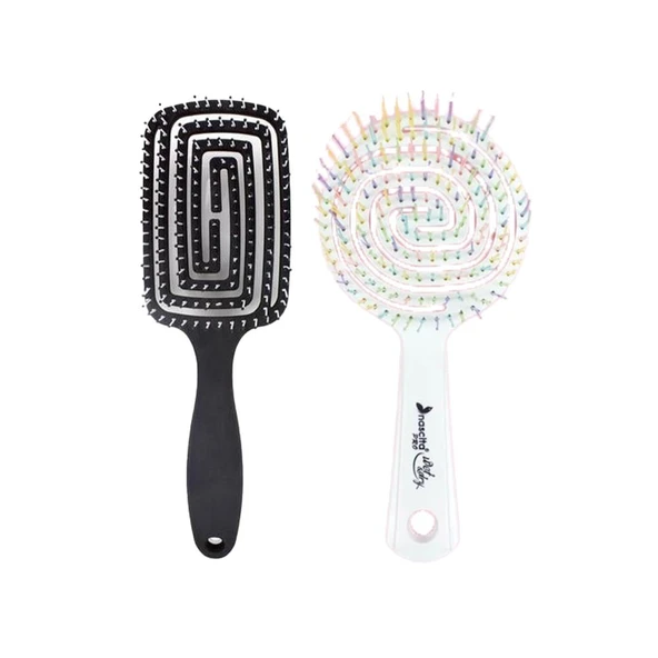 Nascita Üç Boyutlu Saç Fırçası Siyah ve Beyaz ürün görseli