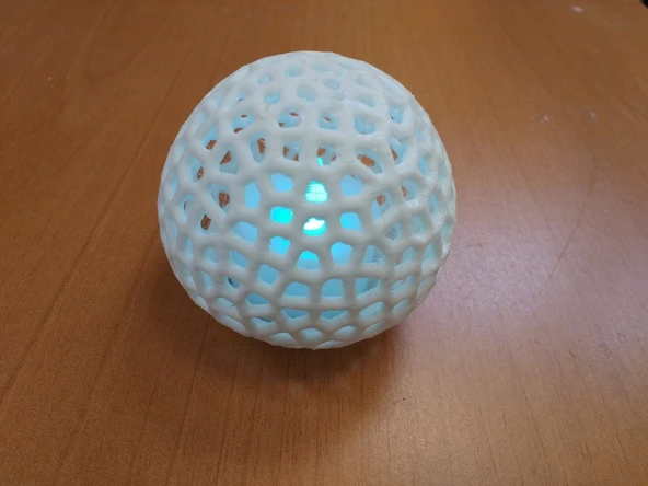 Byr3D Voronoi Led Mantar Kapaklı Tealight Gölge T1464082 Sadece Plastik Aparattır
