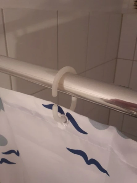 Byr3D Duş Perdesi Kancası T110252 Sadece Plastik Aparattır - 2