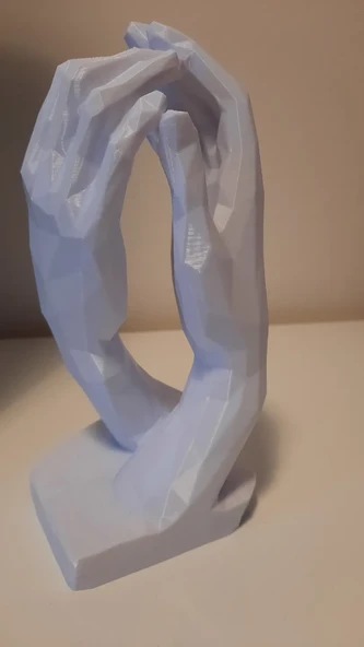Byr3D Aşıkların Eli Heykeli P800759 Sadece Plastik Aparattır