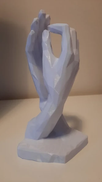 Byr3D Aşıkların Eli Heykeli P800759 Sadece Plastik Aparattır - 2