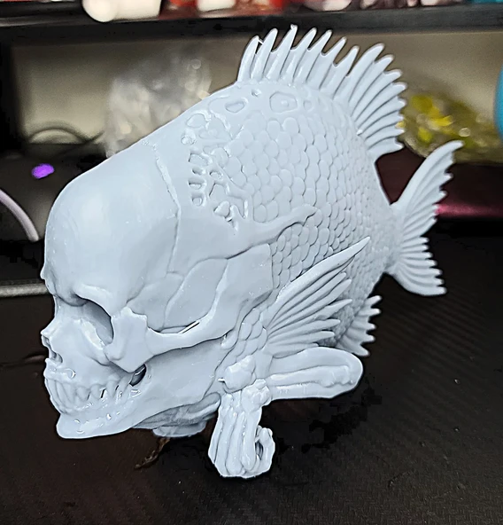 Byr3D Kafatası Balığı P570216 Sadece Plastik Aparattır - 2
