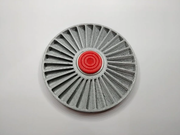Byr3D Jet Turbine Fan Fidget Spinner Sadece Plastik Aparattır