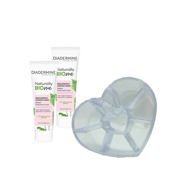 Diadermine Naturally Bio Me Nemlendirici Gündüz Kremi 50 ml x 2 ve Diadermine Makyaj Düzenleyici Hediyeli ürün görseli
