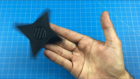 Byr3D Naruto Shuriken Fidget Toy Hand Spinner Sadece Plastik Aparattır